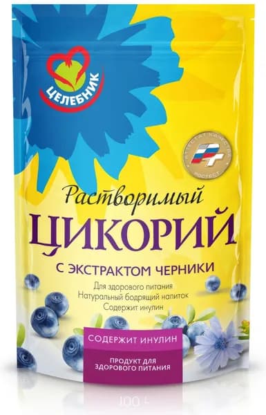 Цикорий Целебник растворимый с черникой, 85г