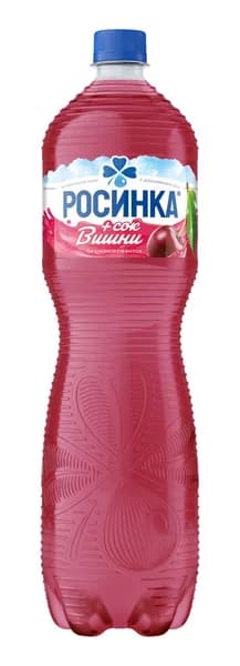 Вода Липецкая Росинка Лайт со вкусом вишни газированная, 1.5л - 6 шт.