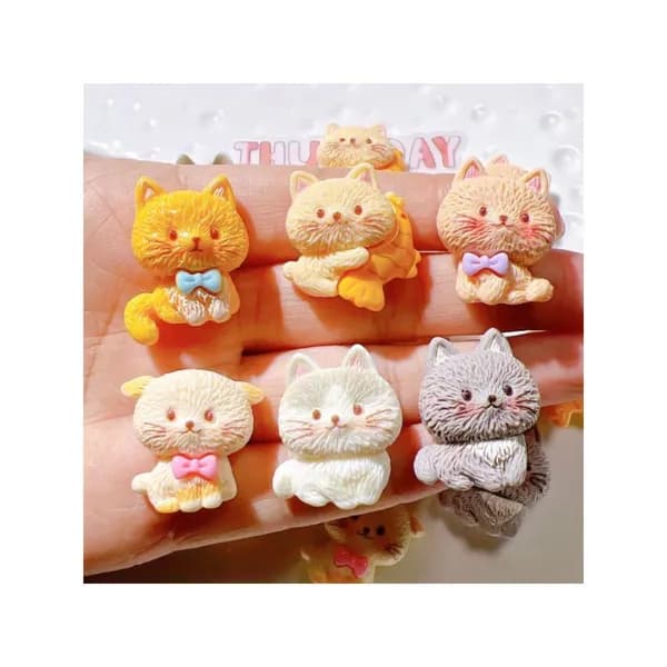 10pcs смоляной щенок декоративные аксессуары