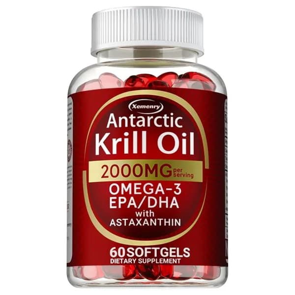 Биологически активная добавка Xemenry Antarctic Krill Oil поддерживает здоровье сердечно-сосудистой системы, работу мозга и гибкость суставов.