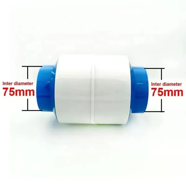 PVC Обратный клапан вентиляционного канала туалета 75mm-75mm