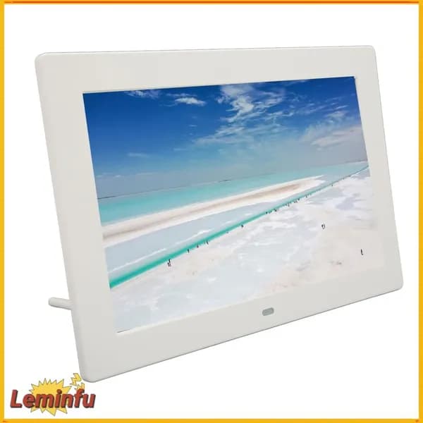 10 Inch Digital Photo Frame, Яркие цвета и высокая четкость изображения, для семейных мероприятий и просмотра Белый американский стандарт