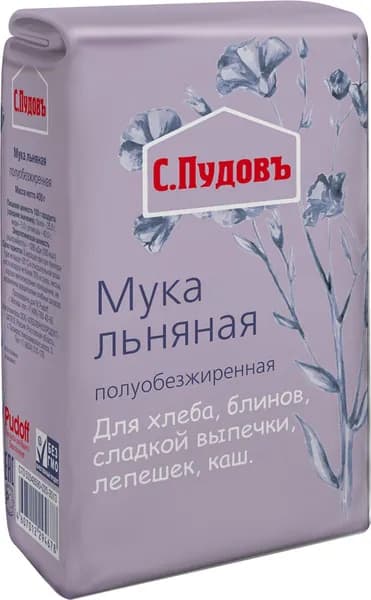 Пудовъ мука льняная, 400 г