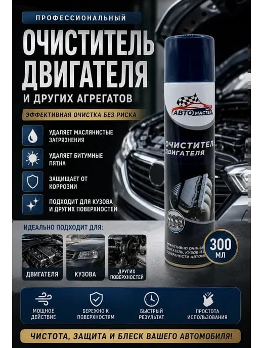 Универсальный спрей очиститель двигателя и кузова