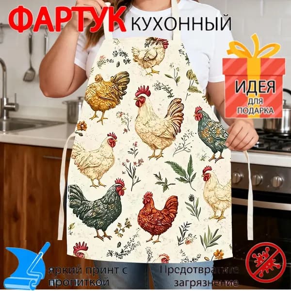Фартук кухонный  1шт, CD3834-55x68cm