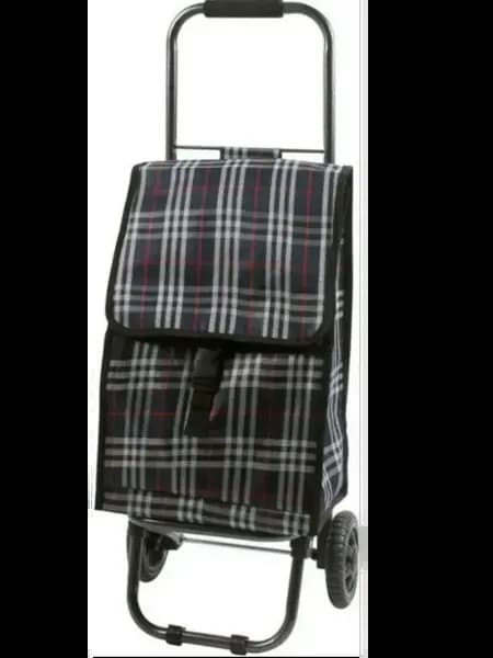 Тележка с сумкой D203ECO Tartan 30×20,5×47 см 30 кг