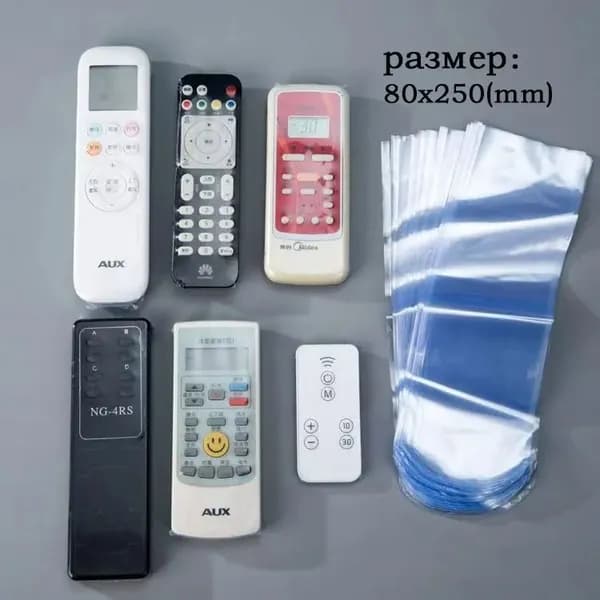 20 штук прозрачной термоусадочной пленки для пульта дистанционного управления.