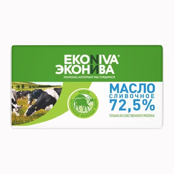 Масло сливочное ЭкоНива 72.5% 180г