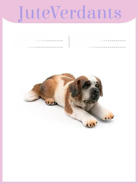 детские фигурки из pvc saint bernard и корги собака животное с реалистичными формами для обучения и игровой комнаты