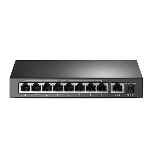TP-Link TL-SF1009P 9-портовый 10/100 Мбит/с 8-портовый PoE+ 65 Вт настольный коммутатор