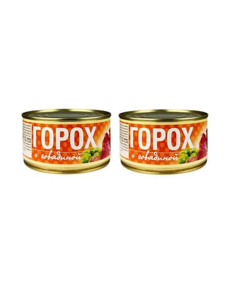 Рузком Горох с говядиной, 325 гр, 2 шт