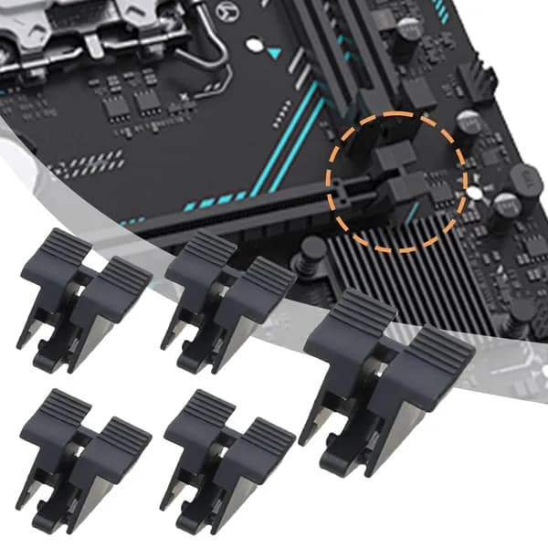 5 шт. материнская плата настольного компьютера PCIE 164P, разъем для видеокарты с фиксатором рыбий хвост , замена X16