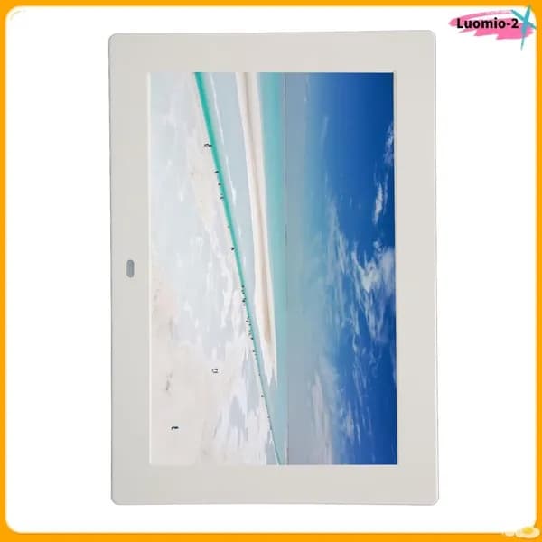 10 Inch Digital Photo Frame, Яркие цвета и высокая четкость изображения, для семейных мероприятий и просмотра Белый британский стандарт