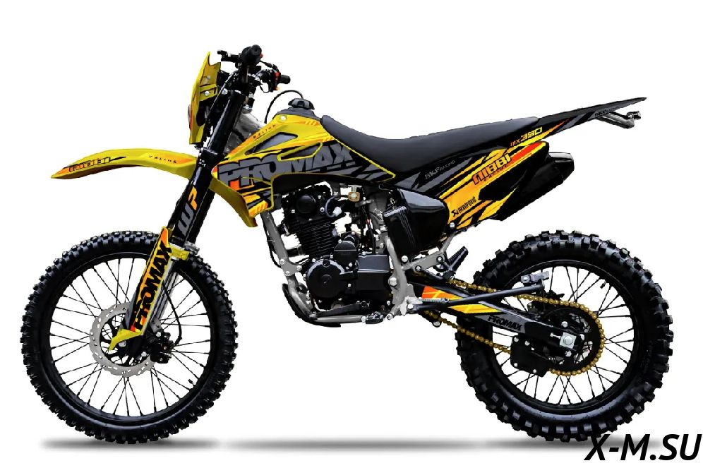 Собранный Кроссовый Эндуро мотоцикл PROMAX MX350 YELLOW BLACK