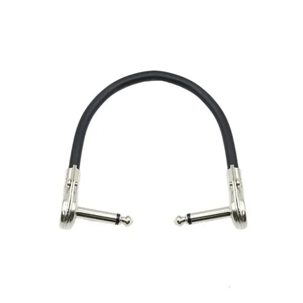Кабель для гитары 6.35 мм, прямой угол, 15CM - Стиль B