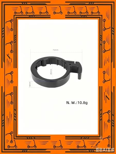 AAD0466680001 Clamp для гироскутеров F20-F40, алюминиевый, кольцо, легко складывающийся