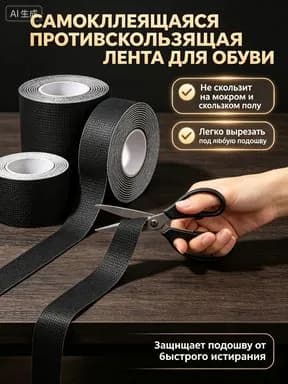 Наклейки противоскользящие на подошву 2 шт