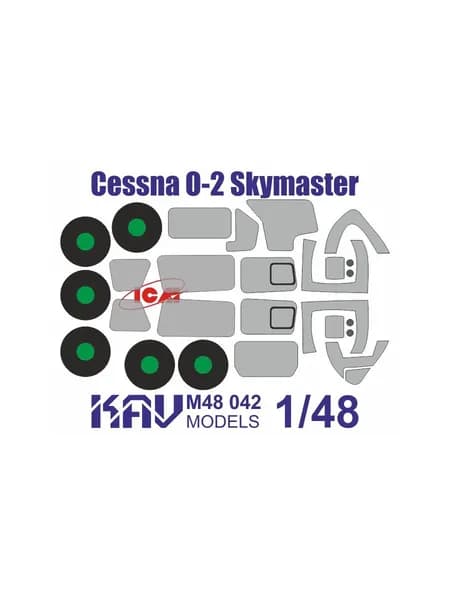 Окрасочная маска на Cessna O-2 Skymaster (ICM) KAV M48 042
