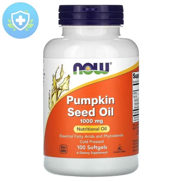 NOW Foods, Pumpkin Seed oil, Масло тыквенных семечек, 1000 мг, 100 мягких капсул