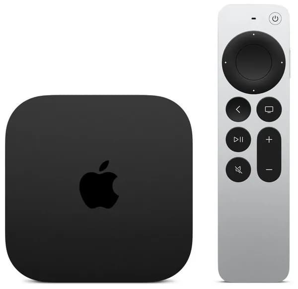 Apple Медиаплеер TV 4K 2022 iOS, 4 ГБ/128 ГБ, Bluetooth, черный матовый