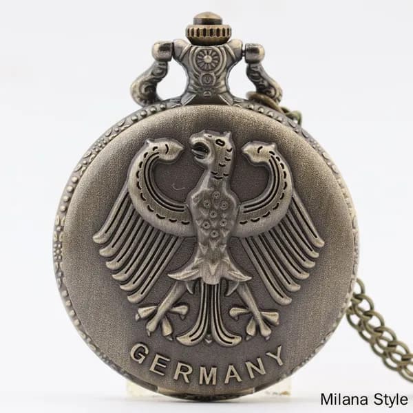 Карманные часы с орлом Replica Antique Flip (винтажные, в стиле ретро, подарок из Германии)