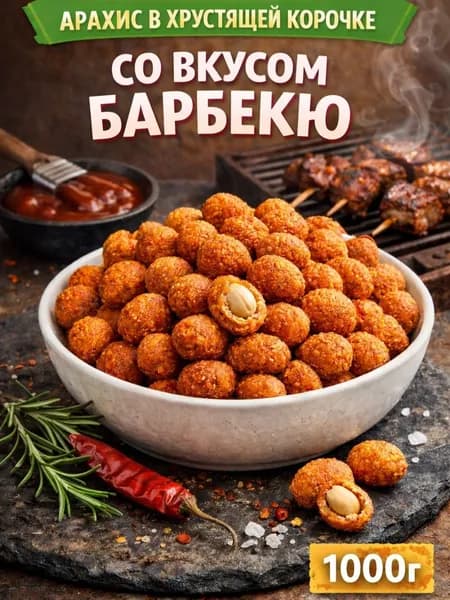 Арахис в хрустящей корочке со вкусом "Барбекю"