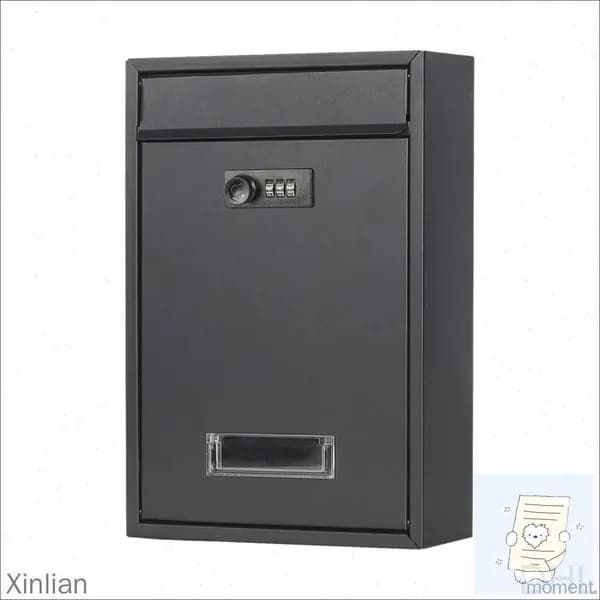 Почтовый ящик 320 мм x 217 мм x 84 мм, черный матовый
