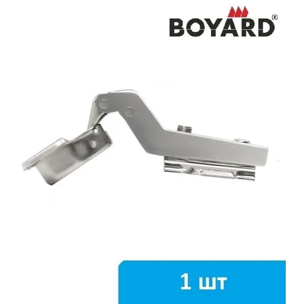 Петля мебельная BOYARD, угловая 30гр, без доводчика - 1 шт