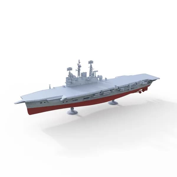 Военная модель, масштаб 1:2000 британский авианосец Арк Ройял (R09, тип Одейшес, полный корпус)