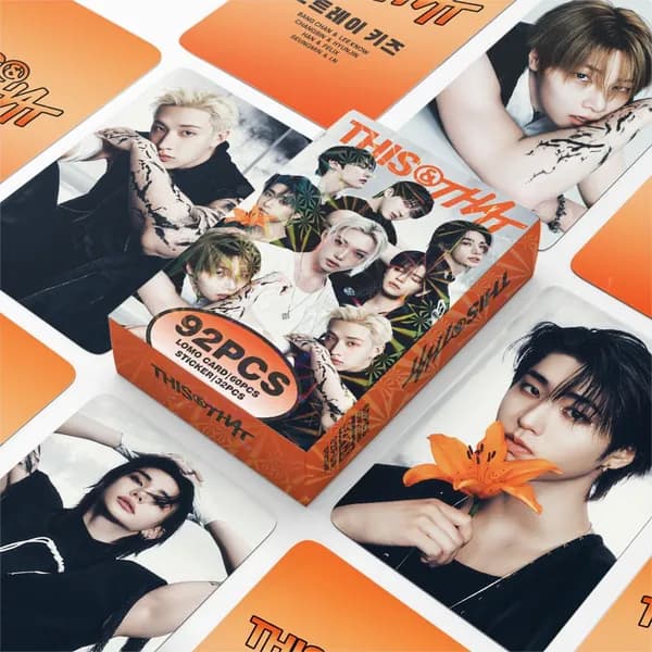 KPOP 92шт/коробка STRAYKIDS THIS&THAT Фотокарточки THIS&THAT Коллекционная карточка