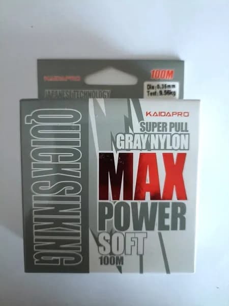 Леска KAIDA PRO MAX POWER Soft 100м 0,35мм 9,56кг GRAY NL208-35