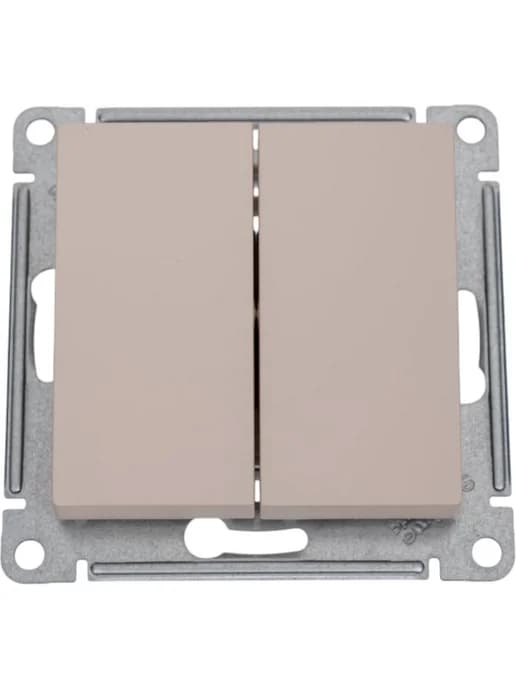2-клавишный выключатель Systeme Electric Atlasdesign песочн