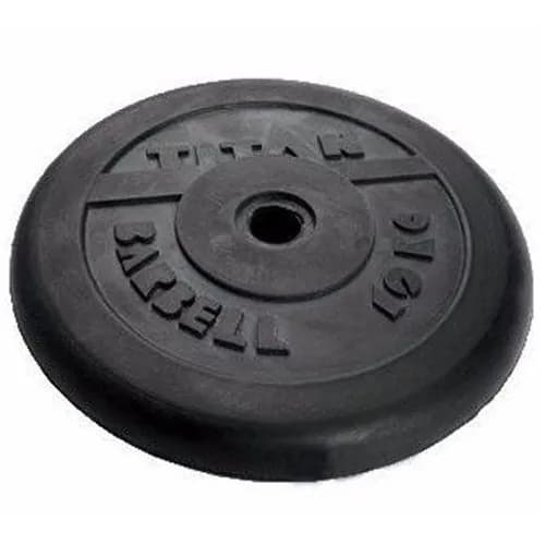 Блин диск обрезиненный TITAN Barbell 10 кг d31 для штанги и гантелей