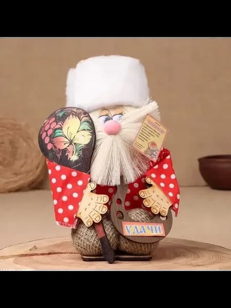 Уникальный оберег Домовой Матвей с символами