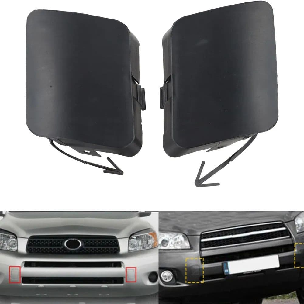 2 шт., заглушка для буксировочного крюка переднего бампера Toyota RAV4 2006-2008 гг., левая и правая