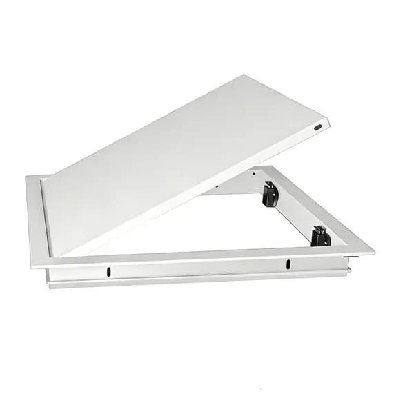 Настенная панель для дверного стыка с кнопкой из алюминия, 250x250 мм