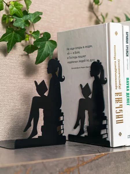 Ограничители для книг подставка для учебников и книг держатель комплект из 2-х двух штук 705-016B HiTSAD