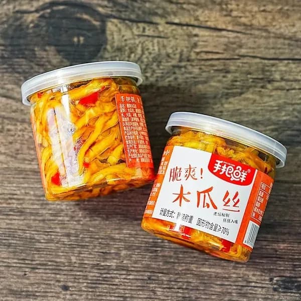 Китайские снеки азиатские продукты Маринованная папайя с острым соусом