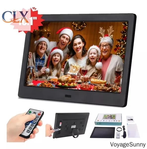 10,1-дюймовая цифровая фоторамка с MP3/4 плеером и LED-экраном