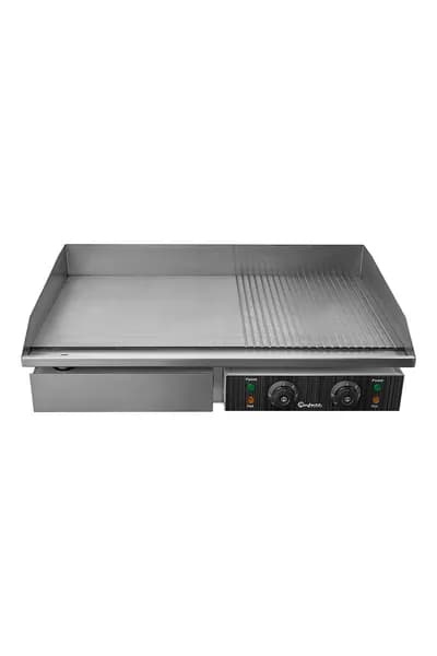 Поверхность жарочная Bufett CGL 131R электрическая, рифленая и гладкая, 4400Вт, 641131
