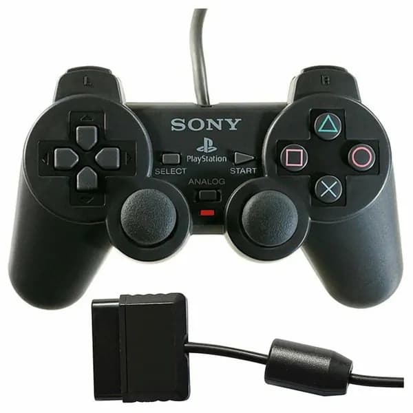 Геймпад Проводной джойстик Sony PlayStation DualShock 2 (PS2), черный