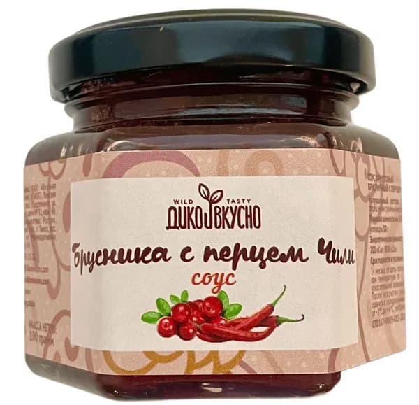Соус ягодный брусника с перцем чили, 100 гр
