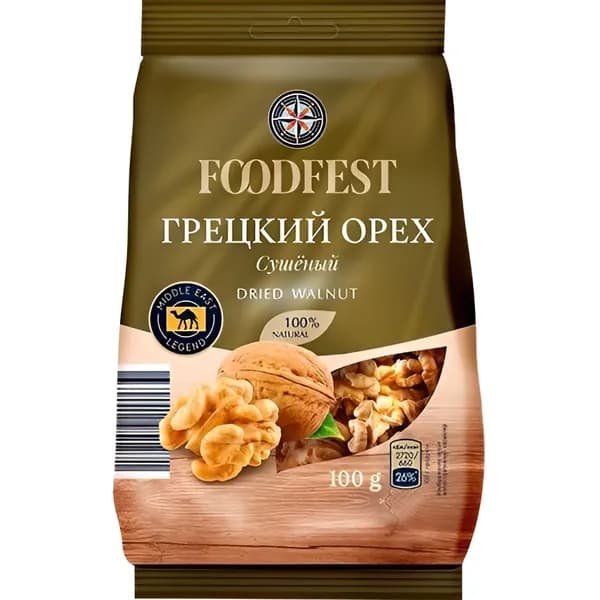 Ядра грецкого ореха" FOODFEST" 100гр. 2 шт.