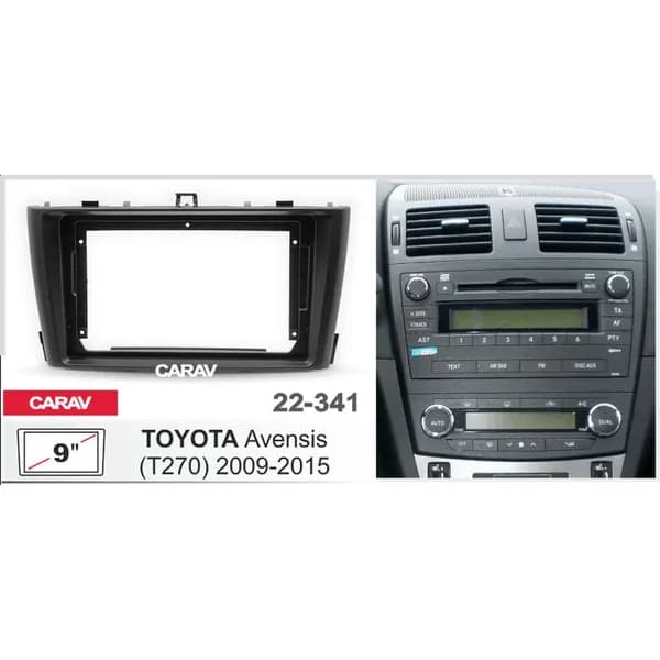 Переходная рамка 9" Android для TOYOTA Avensis (T270) 2009-2015 CARAV 22-341