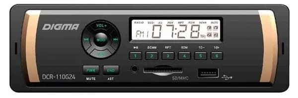 Автомагнитола DIGMA DCR-110G