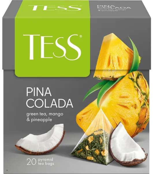 Чай зеленый TESS Pina Coladа, 20пир