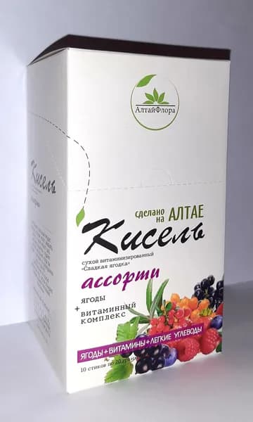 Кисель Ассорти ягодный, 10 стиков.