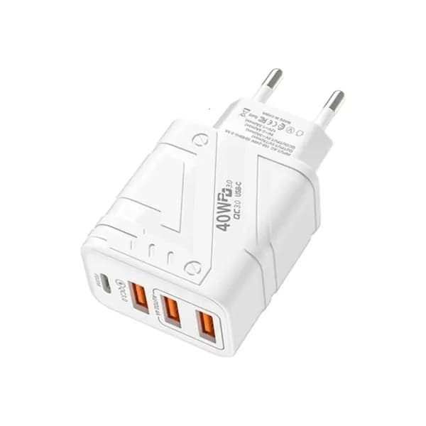 Роботизированное зарядное устройство 5V2A с несколькими портами, Белый