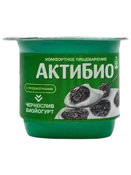 Йогурт Актибио чернослив 2,9% БЗМЖ 130 г