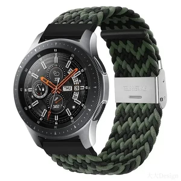 22 мм нейлоновый ремешок для Samsung Galaxy Watch 3 45 мм Gear S3, плетеный ремешок для Huawei Watch GT2 46MM